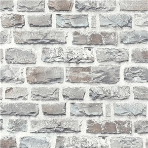As Creation|Wallpaper white painted brick|Brick Imitation