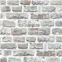 As Creation|Wallpaper light gray cobblestone brick|Brick Imitation