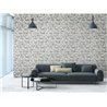 As Creation|Wallpaper light gray cobblestone brick|Brick Imitation