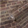 As Creation|Wallpaper chocolate brown brick|Brick Imitation