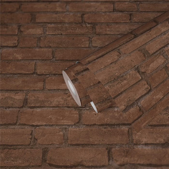 As Creation|Papel pintado ladrillo marrón|Imitacion Ladrillo