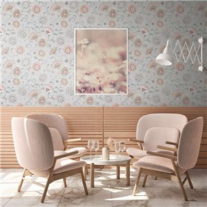 Papeldecor|Vliestapete Floral Romantisch Türkis|Tapeten 2