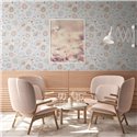 As Creation|Papier Peint floral nostalgique design vintage gris|Papier Peint