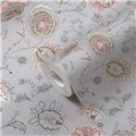 As Creation|Nostalgische florale Tapete im Vintage-Design in Grau|Tapeten