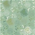 As Creation|Wallpaper with green floral pattern|Wallpaper