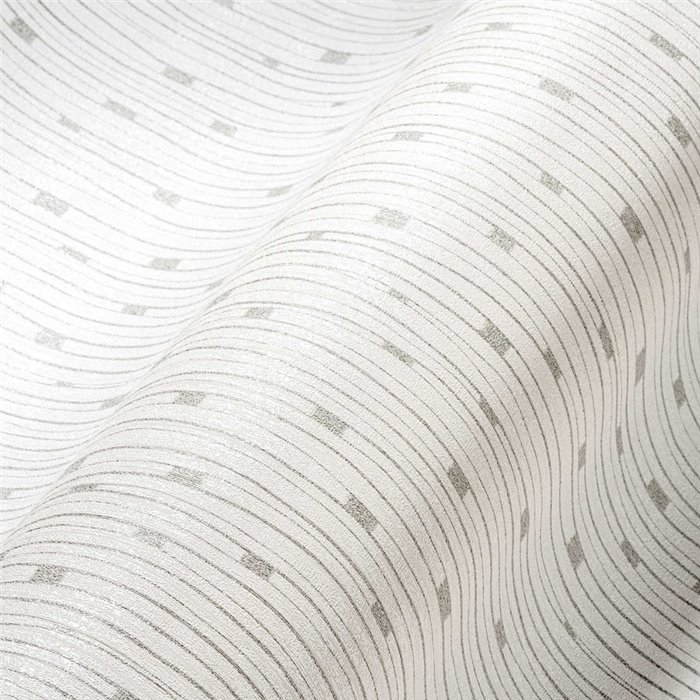 As Creation|Tapete minimalistisches Design in Weiß und Metallic-Silber|Tapeten