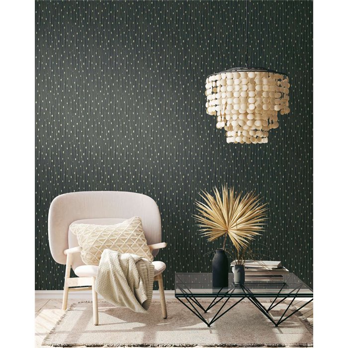 As Creation|Tapete modernes Design in Schwarz und Gold|Tapeten