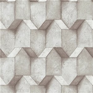As Creation|Wallpaper geometric black 3D concrete|Wallpaper