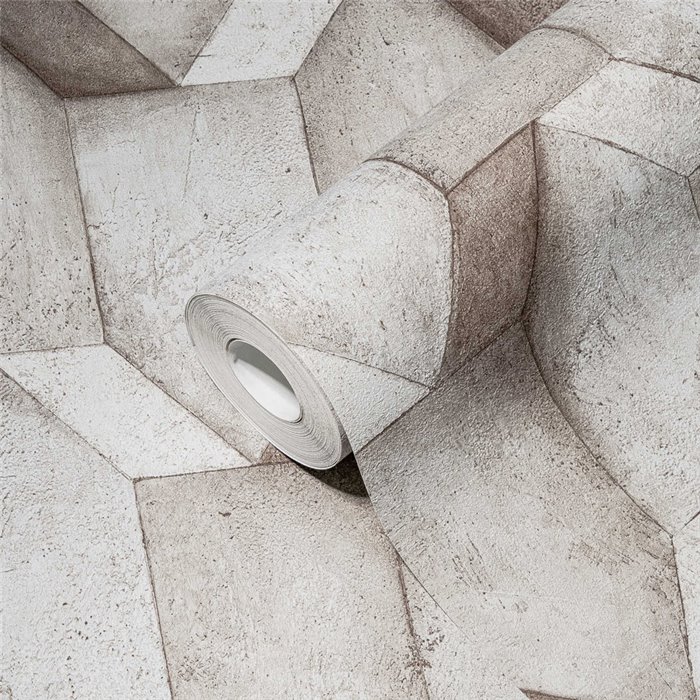 As Creation|Papier Peint mur en béton 3D contemporain|Papier Peint
