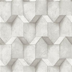 As Creation|Wallpaper geometric black 3D concrete|Wallpaper
