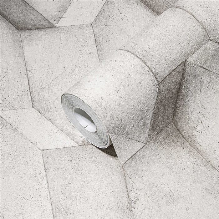 As Creation|Papier Peint béton effet 3D contemporain|Papier Peint