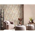 Cristiana Masi|Wallpaper brushstroke leaves in pink and green|Floral
