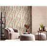 Cristiana Masi|Wallpaper brushstroke leaves in pink and green|Floral