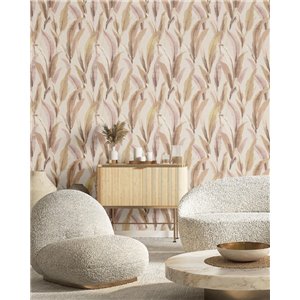 Casadeco|Papier peint floral avec lys, œillets et fougères|Floral 2