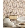 Cristiana Masi|Wallpaper old rose and taupe brushstroke leaves|Floral
