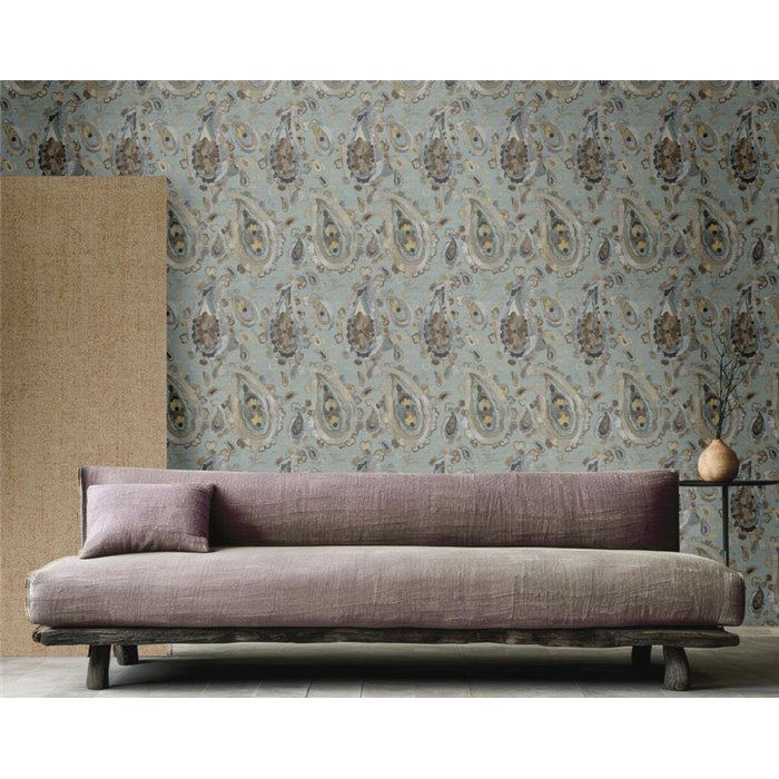 Cristiana Masi|Tapete Vintage Blau Kaschmir|Tapeten