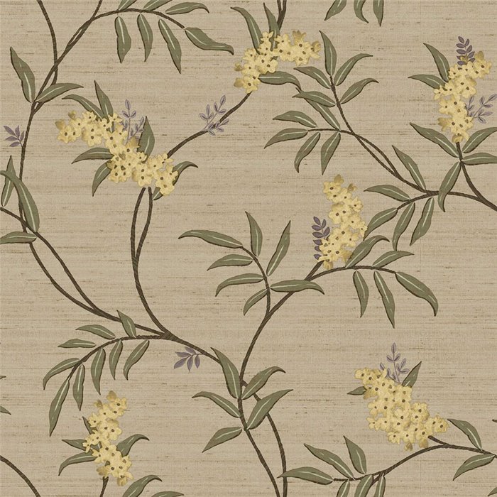 Cristiana Masi|Papel pintado flores japonesas beige|Floral