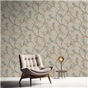 Cristiana Masi|Papier Peint fleurs japonaises gris|Floral