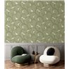 Cristiana Masi|Papier Peint fleurs japonaises vert|Fleurs Japonaises