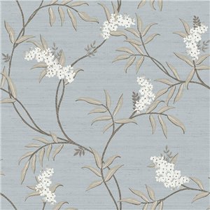 Cristiana Masi|Papier Peint fleurs japonaises vert|Fleurs Japonaises