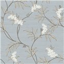Cristiana Masi|Papier Peint fleurs japonaises bleu|Fleurs Japonaises