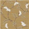Cristiana Masi|Papier Peint fleurs japonaises moutarde|Fleurs Japonaises