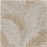Cristiana Masi|Papel pintado hojas beige y gris|Floral