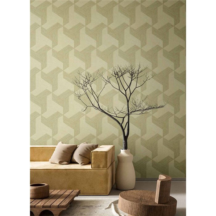 Cristiana Masi|Tapete geometrisch grün|Tapeten