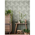 Cristiana Masi|Wallpaper geometric greenish gray|Modern