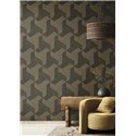 Cristiana Masi|Papel pintado geométrico marrón|Moderno
