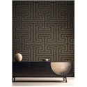 Cristiana Masi|Dunkelbraune geometrische Tapete|Orientalisch