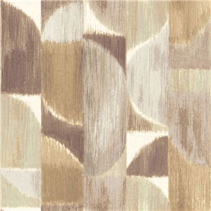 As Creation|Papier Peint feuilles de bananier jungle blanc crème, doré|Papier Peint