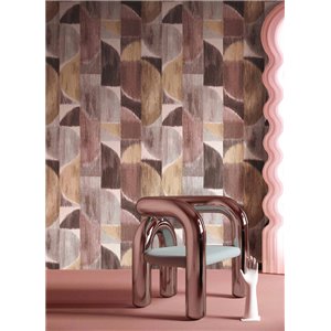 Eijffinger|Papier peint moderne mosaïque de cordes épaisses violet lilas|Moderne 2