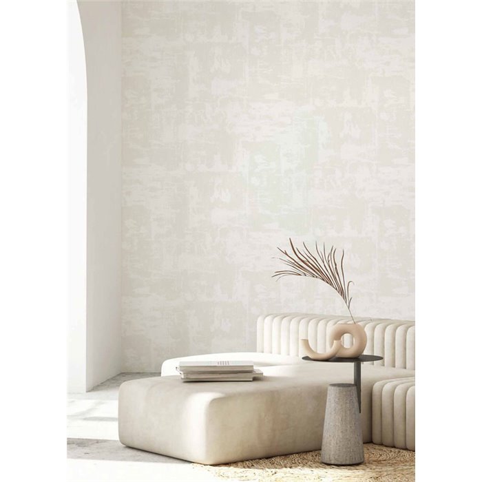 Cristiana Masi|Papel pintado efecto desgastado blanco|Contemporáneo