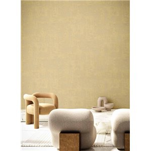 Papeldecor|Papier peint effet carrelage avec des patchs de plâtre blanc|Papier Peint 2