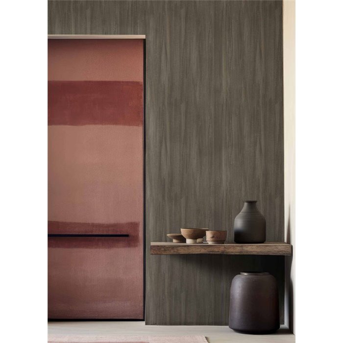Cristiana Masi|Papel pintado textura rayada gris oscuro|Moderno