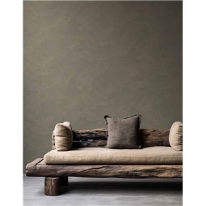 Casadeco|Zeitlose und elegante beigefarbene Putzoptik-Tapete|Stuckimitat 2