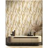 Cristiana Masi|Wallpaper leaves with green and bluish brushstrokes|Floral