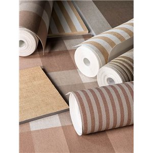 Casadeco|Green bedroom wallpaper with elegant textile effect|Solid Colors 2