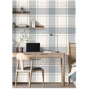 Cristiana Masi|Wallpaper pearl gray checkered|Fabric Imitation