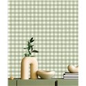 Cristiana Masi|Wallpaper sage green gingham|Circles