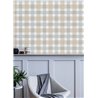 Cristiana Masi|Papel pintado cuadros beige gris efecto textil|Circulos