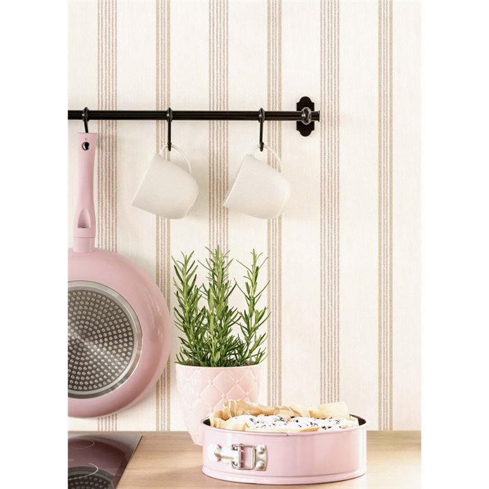 Cristiana Masi|Wallpaper elegant pink stripes|Wallpaper