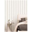 Cristiana Masi|Papier Peint rayures grises et blanches|Imitation Tissu