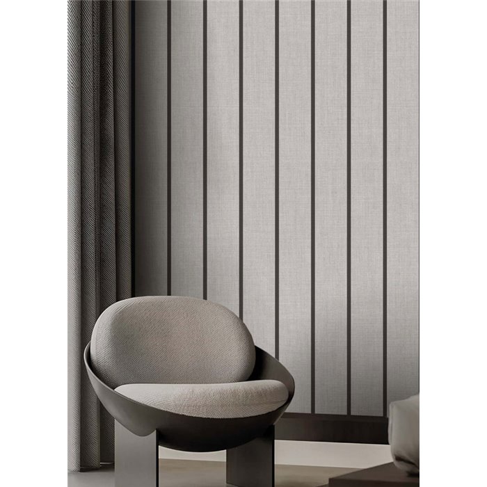 Cristiana Masi|Wallpaper black and gray stripes|Fabric Imitation