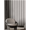 Cristiana Masi|Papier Peint rayures noires et grises|Imitation Tissu