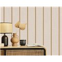 Cristiana Masi|Tapete Streifen in Senfgelb und Beige|Streifen