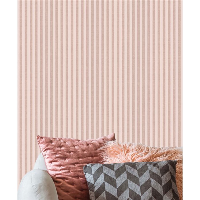 Cristiana Masi|Papier Peint fines rayures roses|Rayures