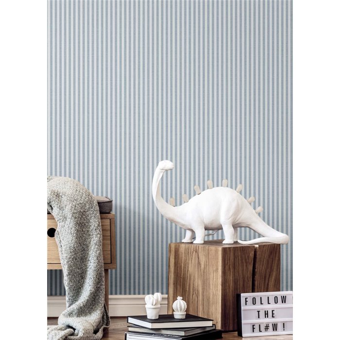 Cristiana Masi|Papel pintado rayas finas azul|Rayas