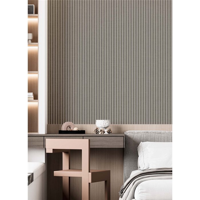 Cristiana Masi|Tapete feine schwarze Streifen|Streifen